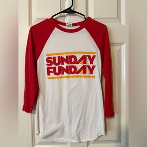 Charlie Hustle Unisex KC Chiefs Raglan Tee